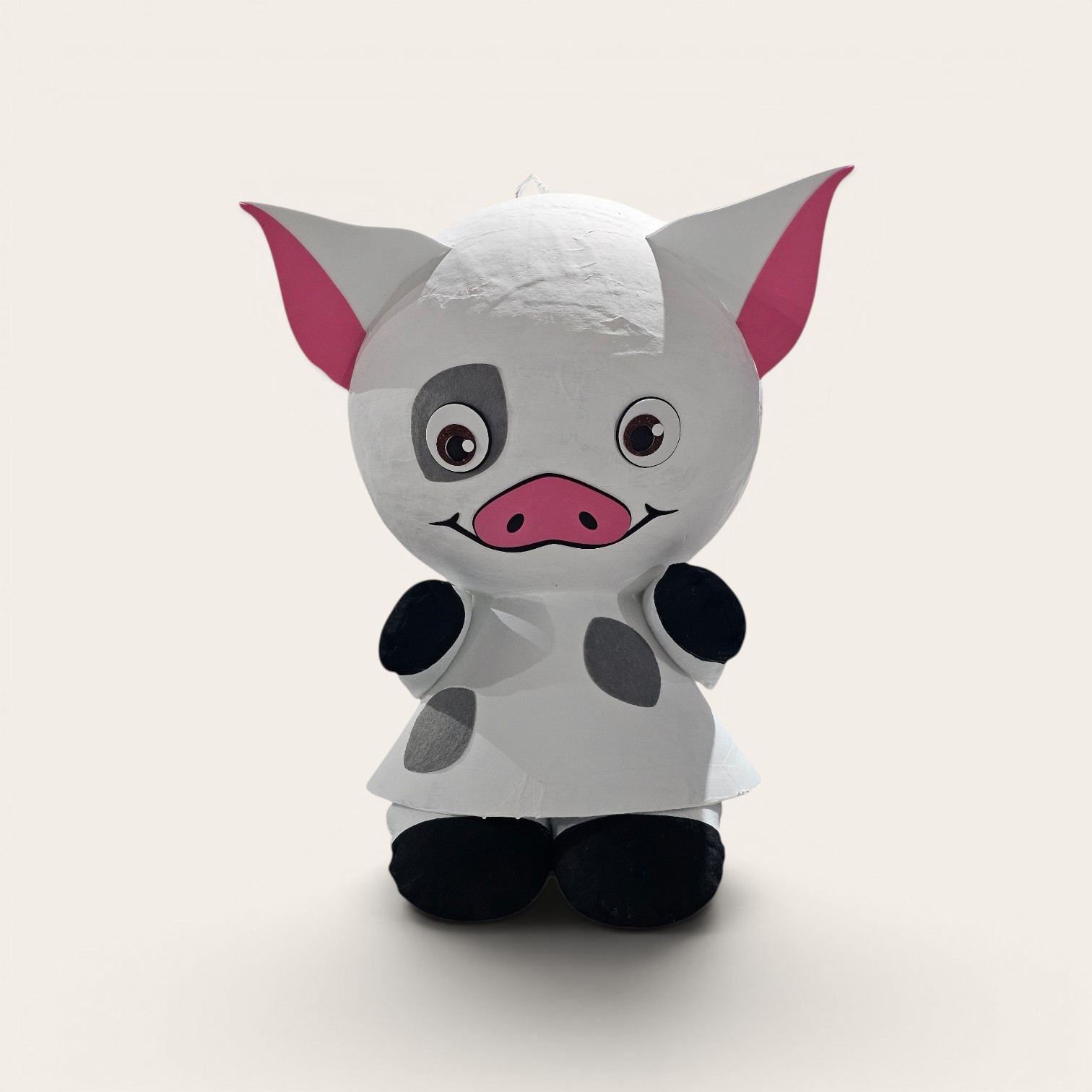Piñata de Cerdito Blanco — Hecha a mano