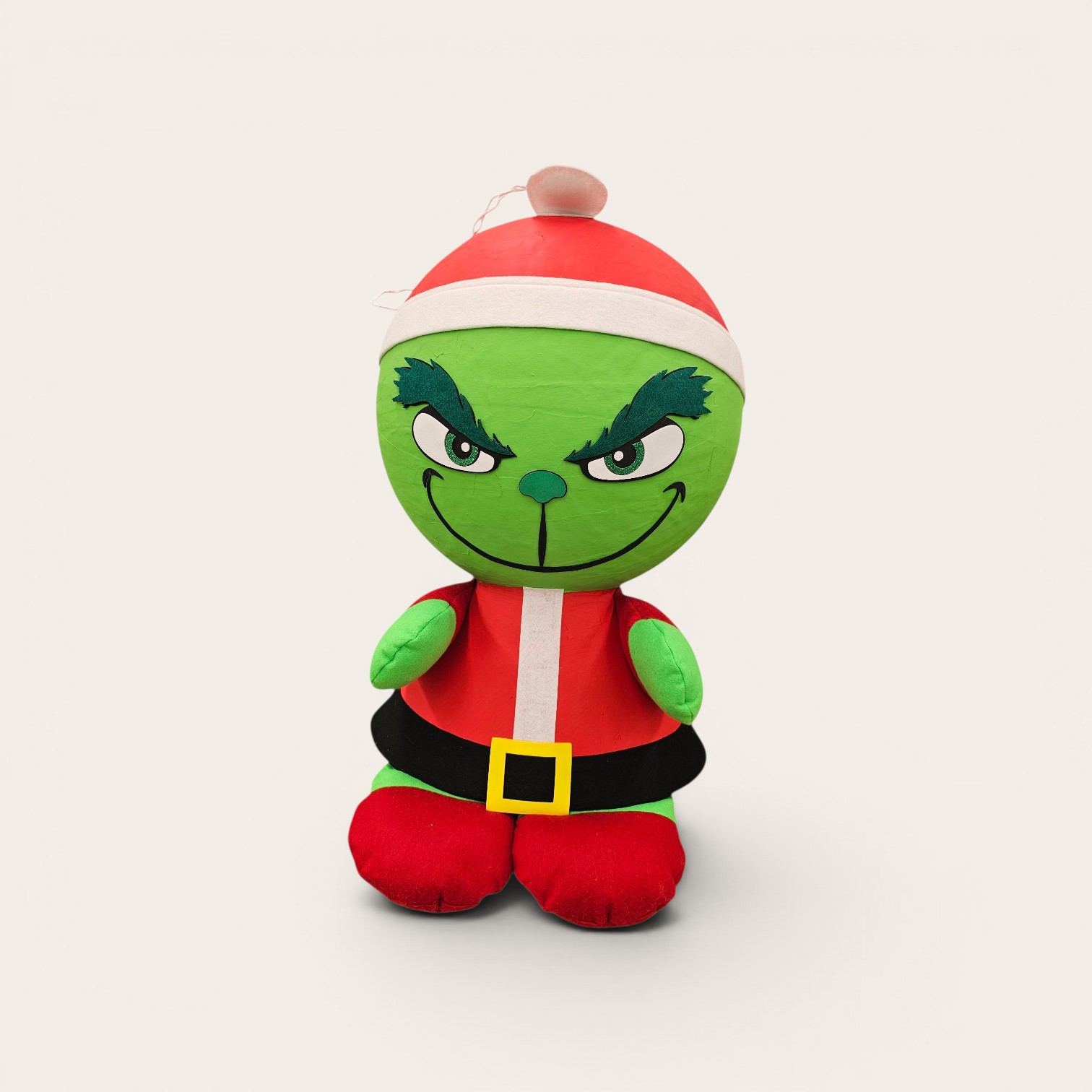 Piñata de Grinch Santa — Hecha a mano