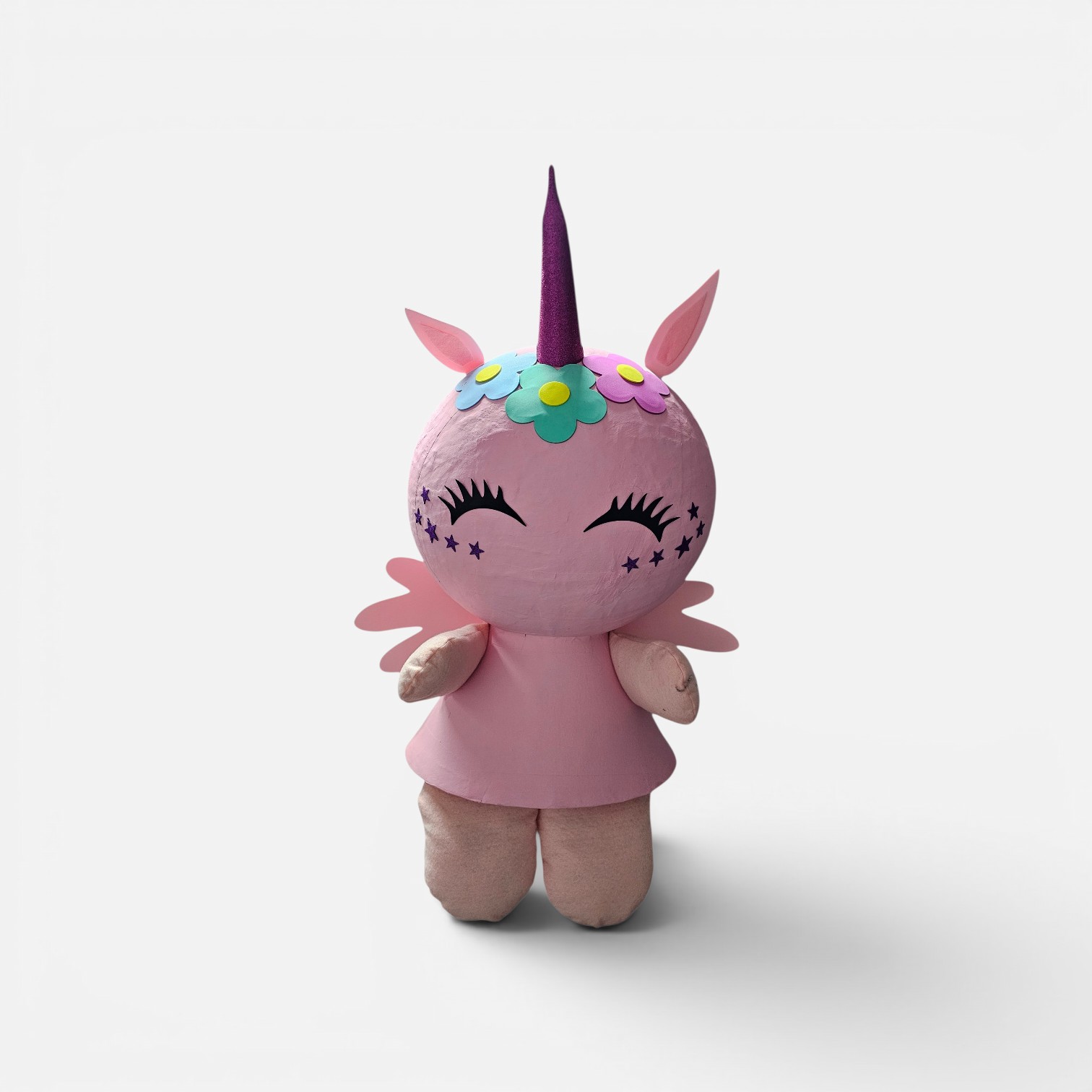 Piñata de Unicornio Rosa — Hecha a mano